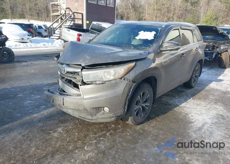 2016 Toyota Highlander Xle V6 из США, поврежденный, VIN 5TDJKRFH2GS287090